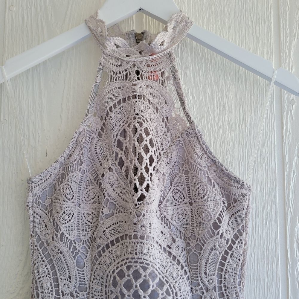 Hello Molly Gray Mini Dress - Picture 4 of 12